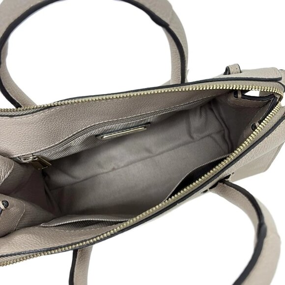 FURLA - Pink Beige Leather Handbag - Picture 6 of 9